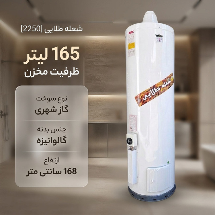 آبگرمکن گازی شعله طلایی مدل 2250